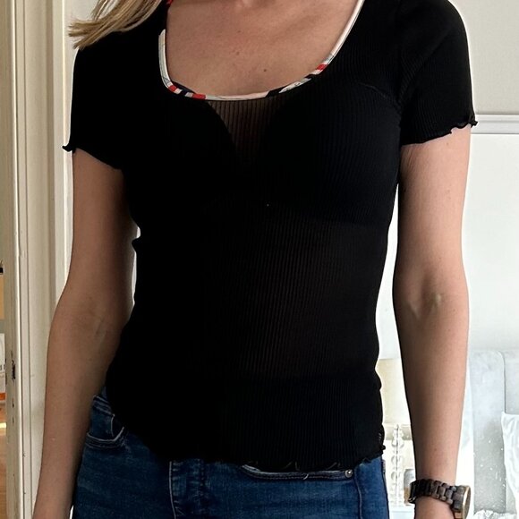 Emilio Pucci stretch silk tee shirt, one size - Picture 1 of 2